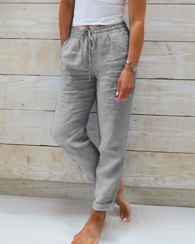 Aria™ | Classic Linen Joggers