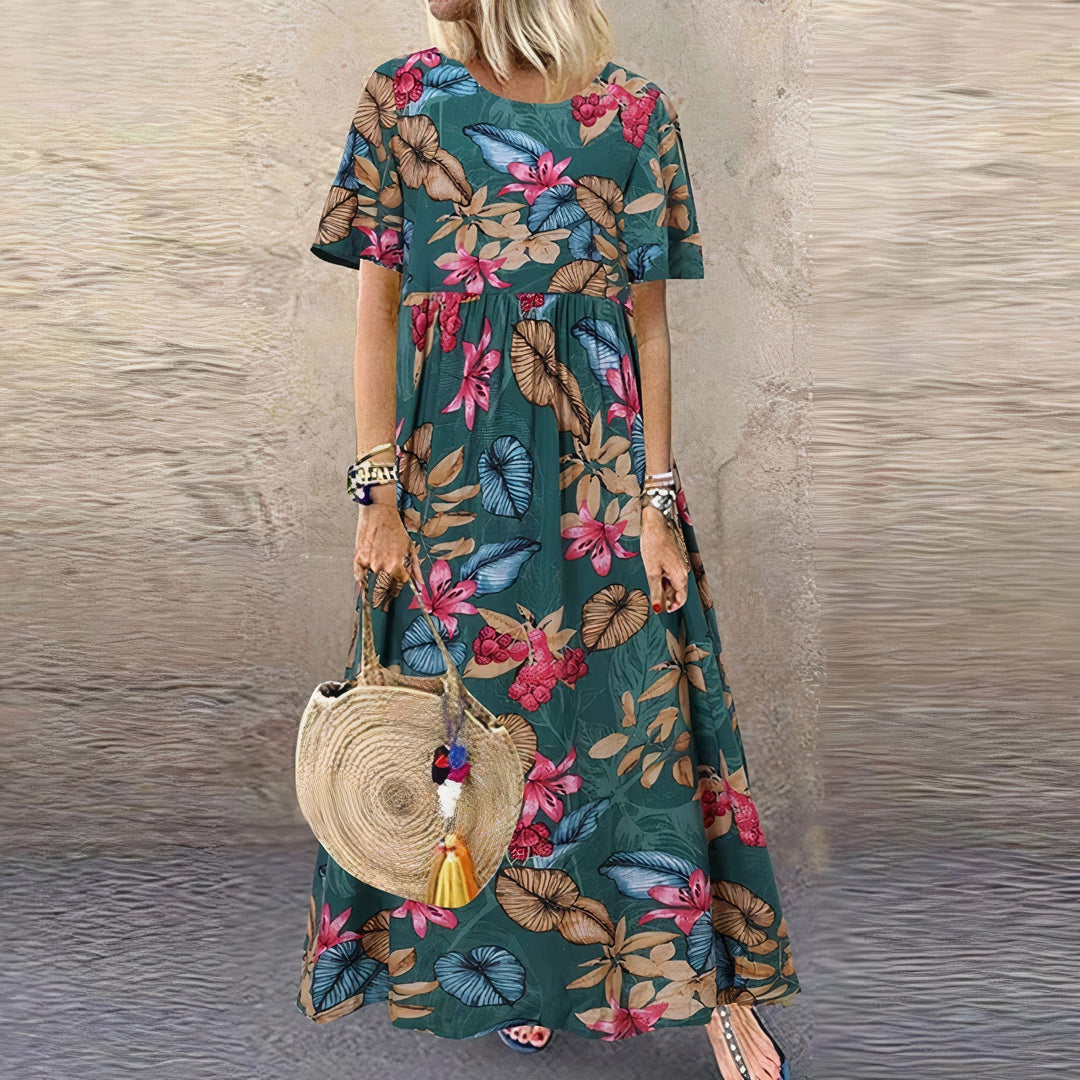 Camila™ | Floral Elegance Maxi Dress