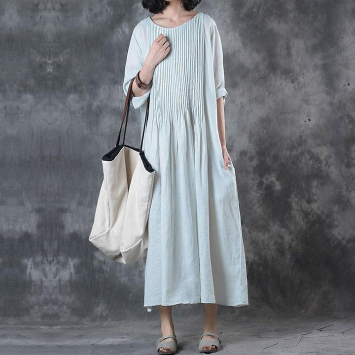 Sarah™ | Relaxed Linen Midi Dress