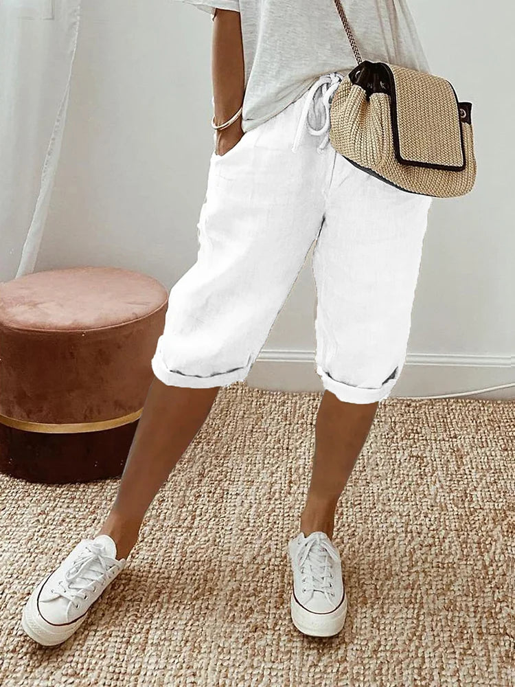 Leona™ | Casual Luxe Linen Pants