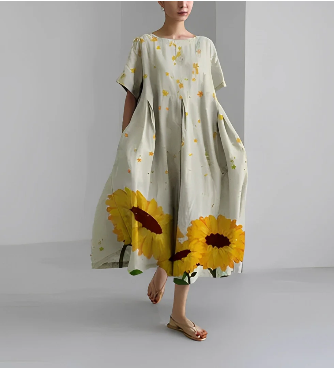 LunaBloom™ | Boho Blossom Dress