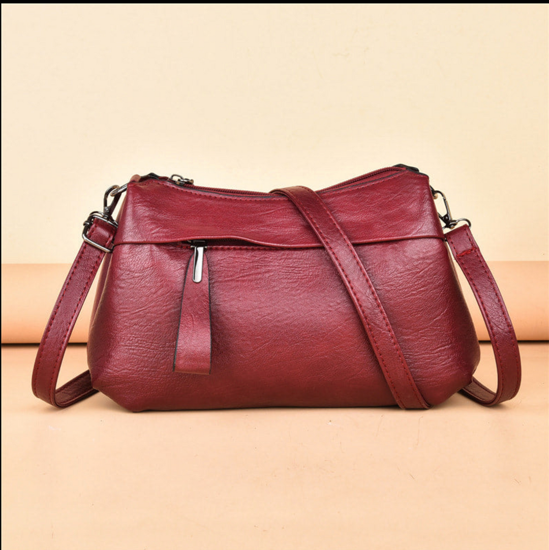 LuxeCarry™ | Timeless Leather Crossbody Bag