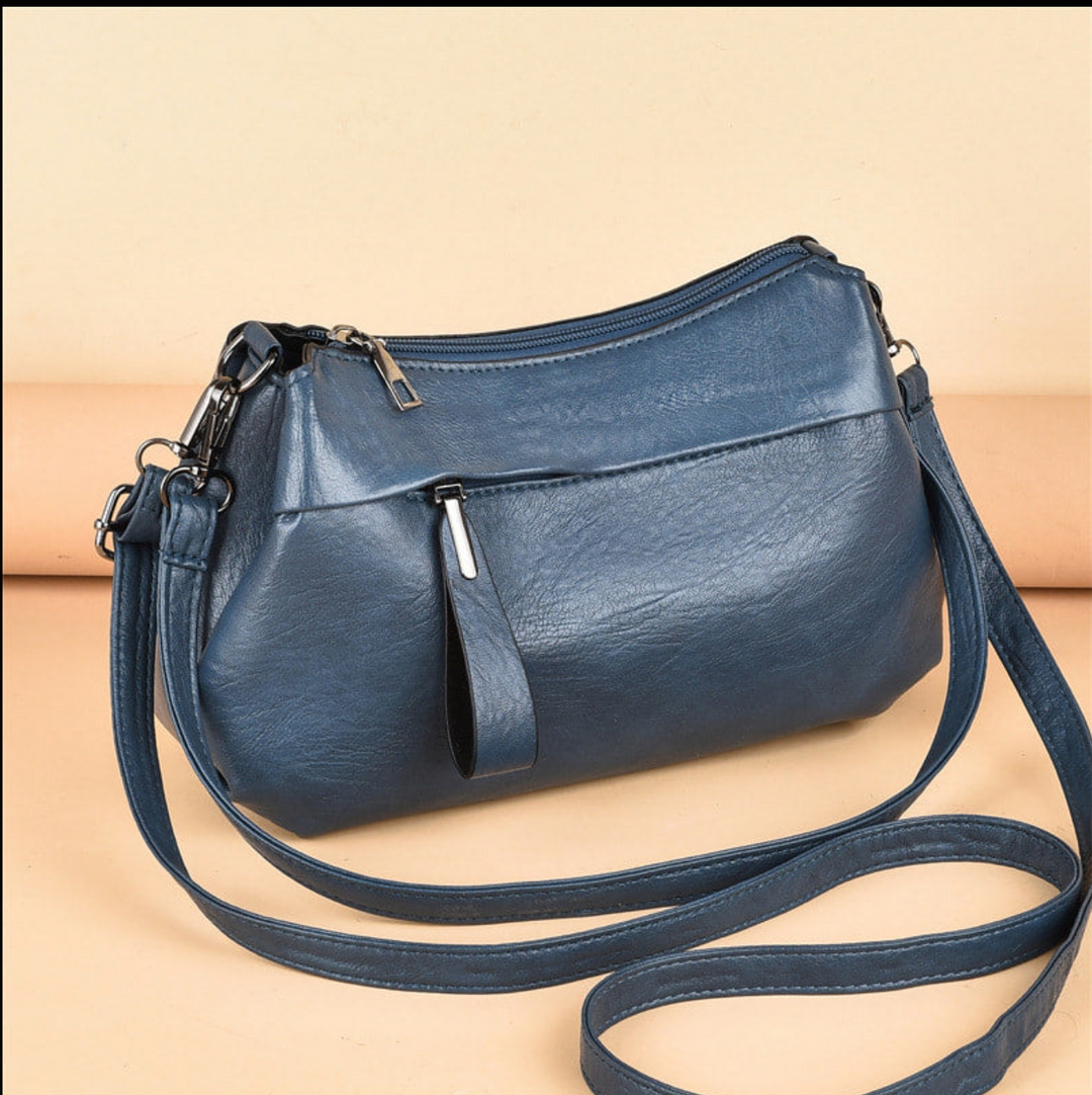 LuxeCarry™ | Timeless Leather Crossbody Bag