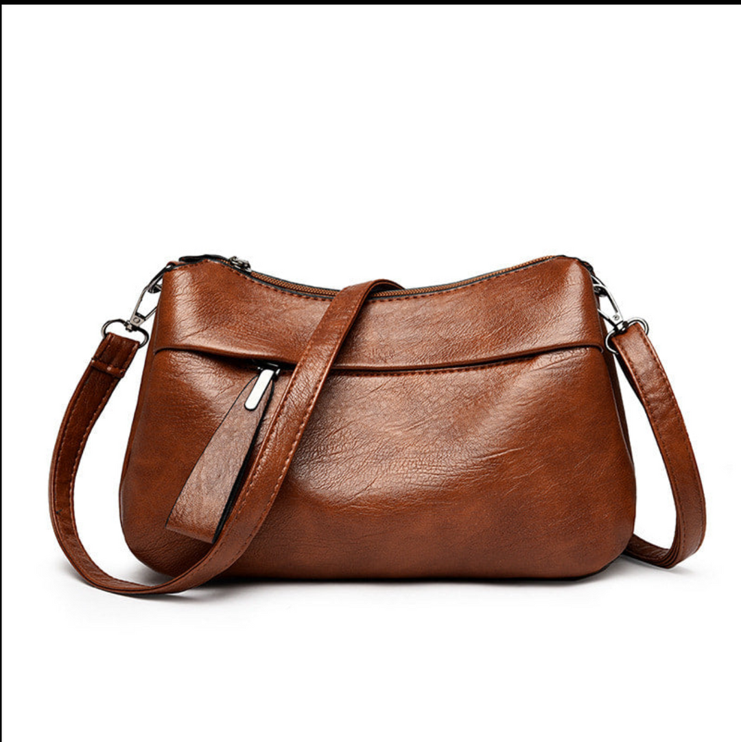 LuxeCarry™ | Timeless Leather Crossbody Bag