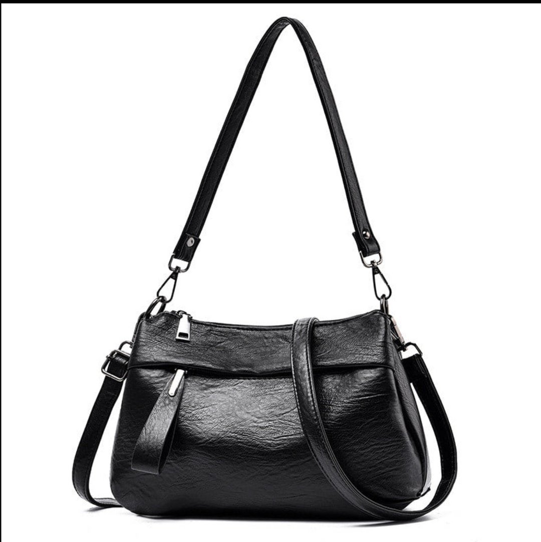 LuxeCarry™ | Timeless Leather Crossbody Bag