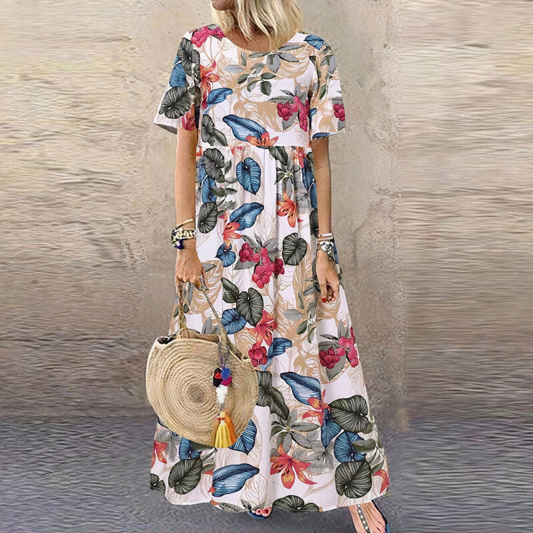 Camila™ | Floral Elegance Maxi Dress