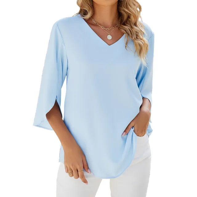 Breeze ™ Cool Comfort V neck blouse