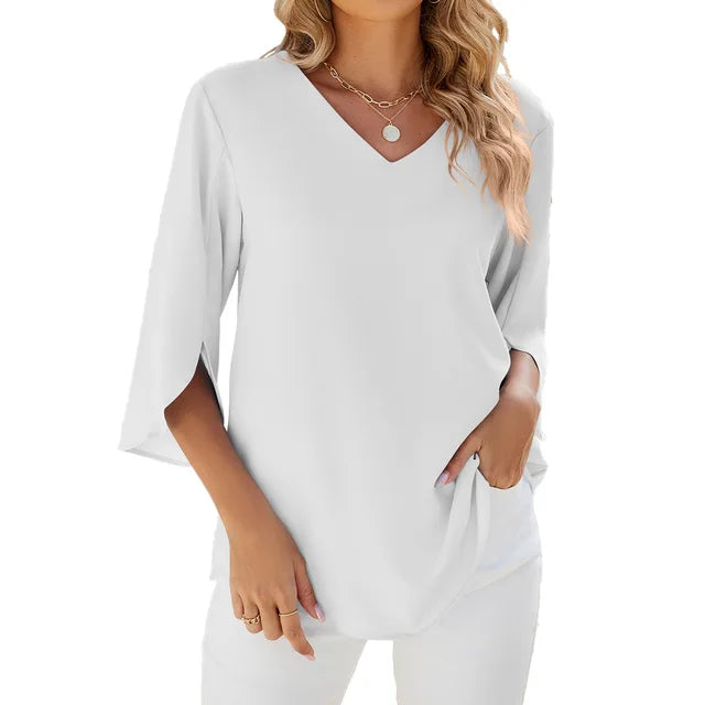 Breeze ™ Cool Comfort V neck blouse