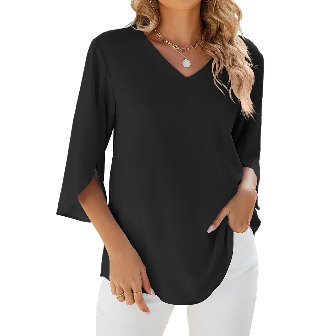 Breeze ™ Cool Comfort V neck blouse