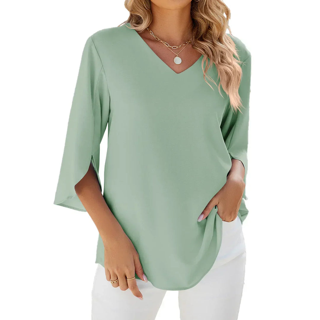 Breeze ™ Cool Comfort V neck blouse