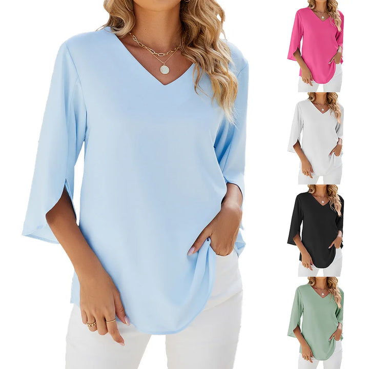 Breeze ™ Cool Comfort V neck blouse