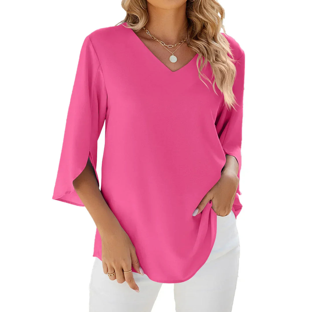 Breeze ™ Cool Comfort V neck blouse