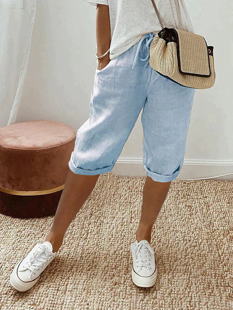 Leona™ | Casual Luxe Linen Pants