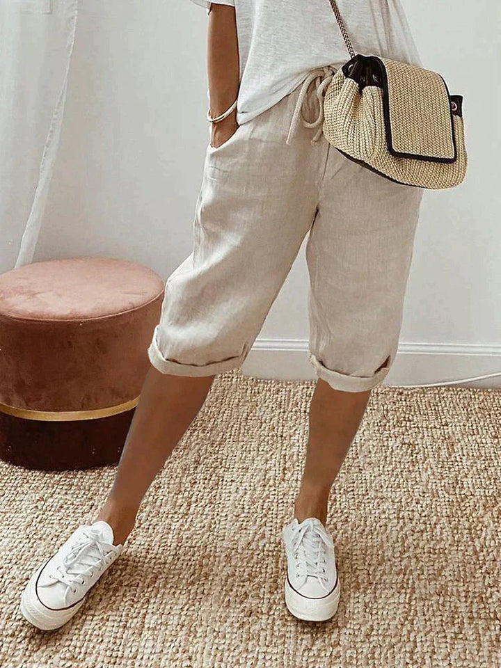 Leona™ | Casual Luxe Linen Pants